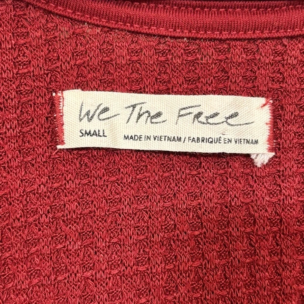 Free People Over-Sized V-Neck Shirt - size S​​